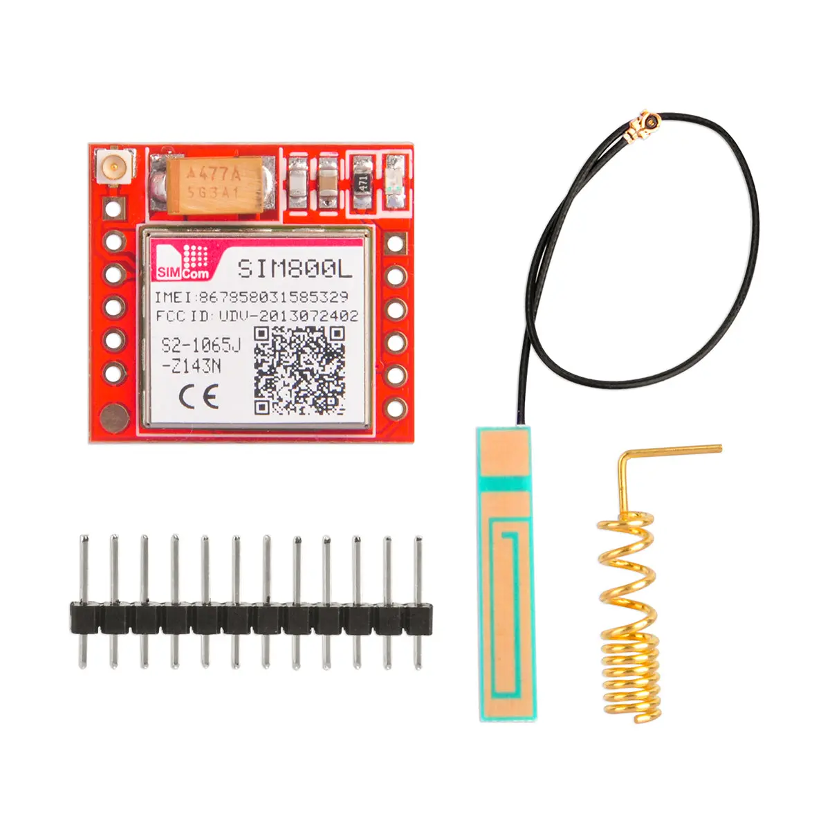 Sim800l Gprs Gsm Breakout Module Quad-Band 850/900/1800/1900Mhz Sim Card Slot Onboard With Antenna 3.7~4.2V 1