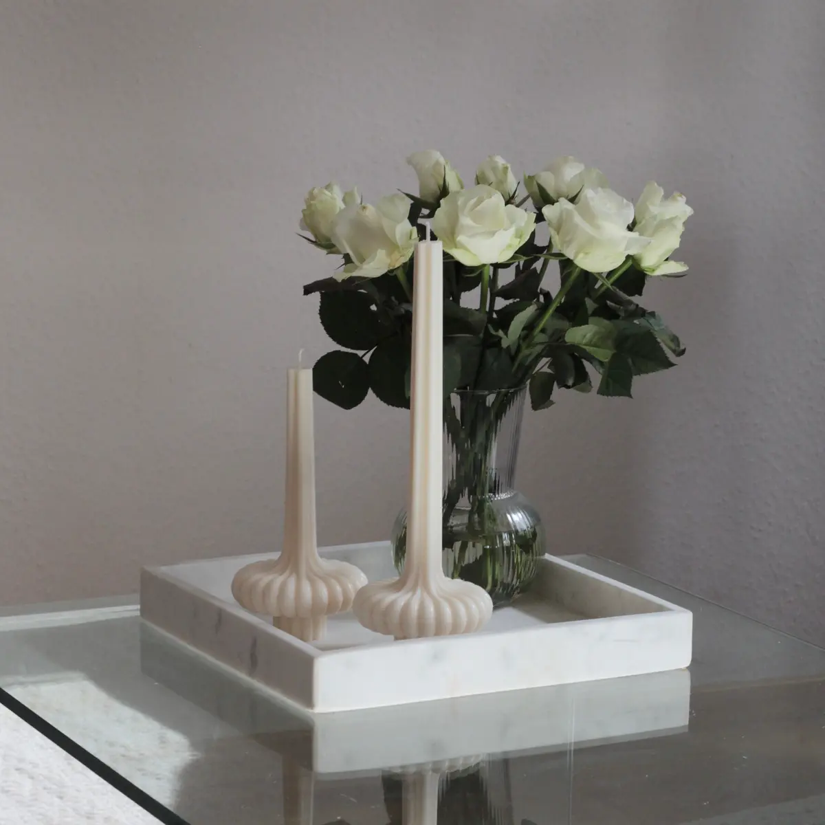 Kerze ; Stumpenkerze Stabkerze, „Glamour" Groß 1