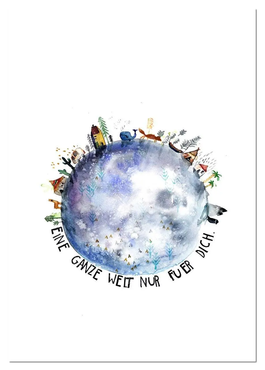 Kunstdruck "Eine Ganze Welt Nur Für Dich" | Din A3 1