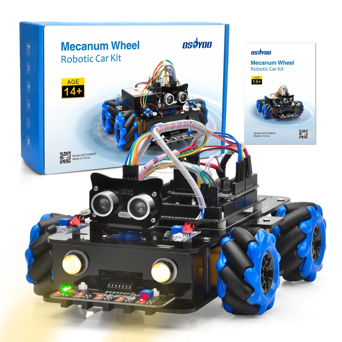 Voiture Robot À Roues Mecanum Pour Arduino/Raspberry Pi 2