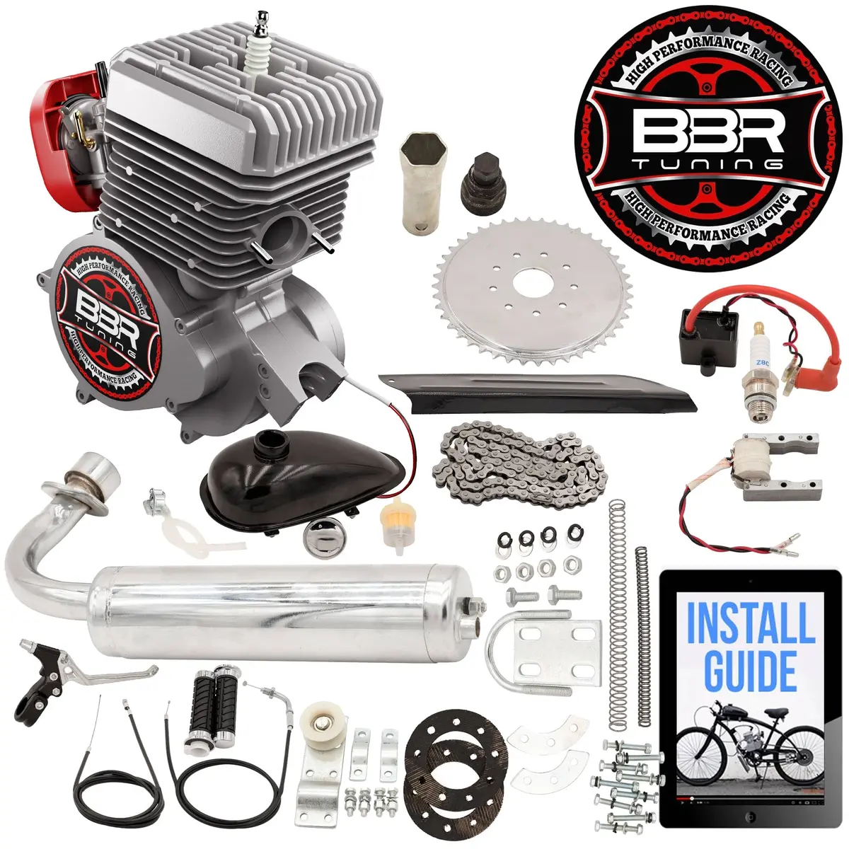 Bbr Tuning V2 80/100Cc 2-Stroke Motorized Bicycle Kit 1