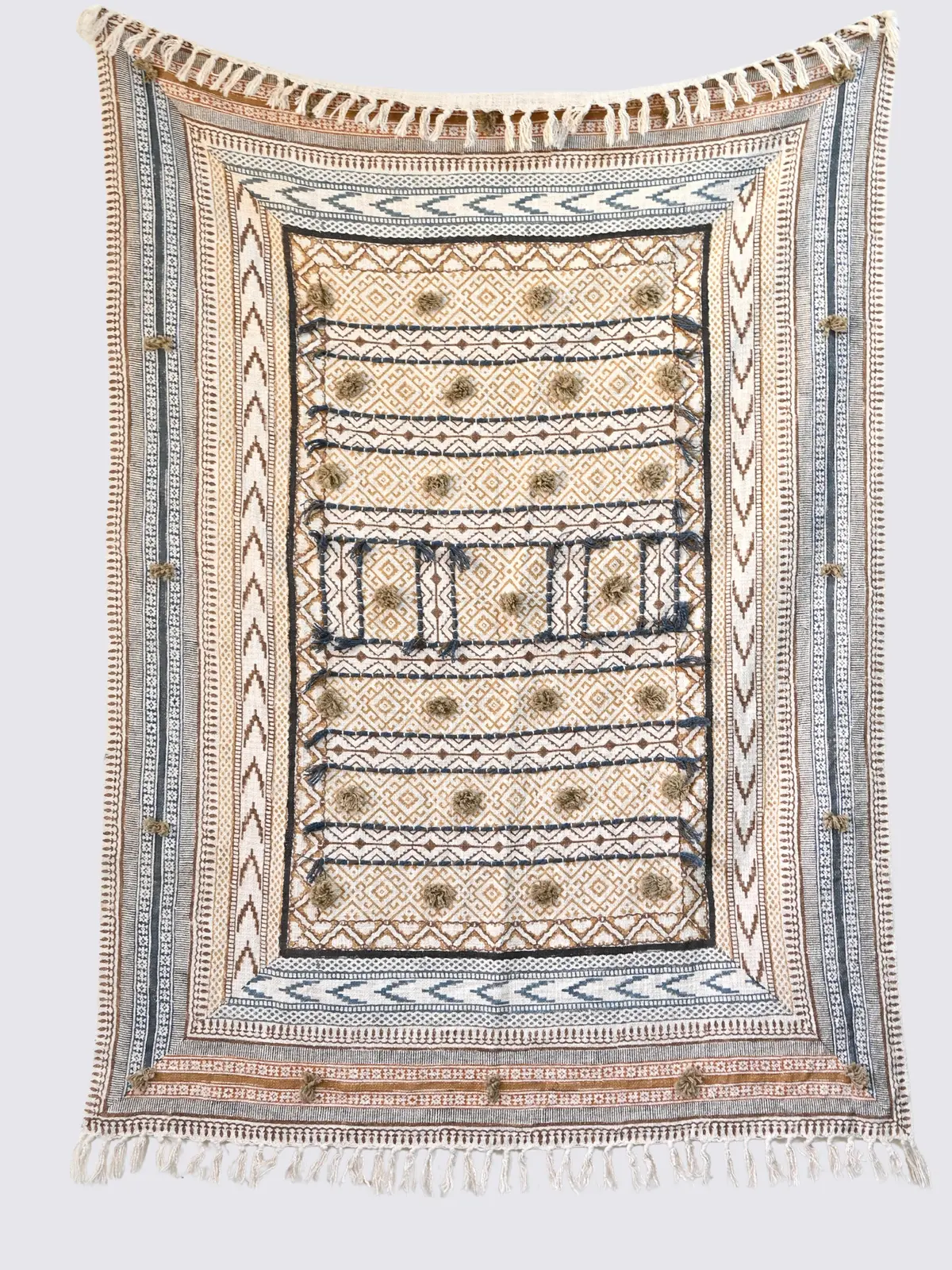 Oraan - Block Printed Throw 1