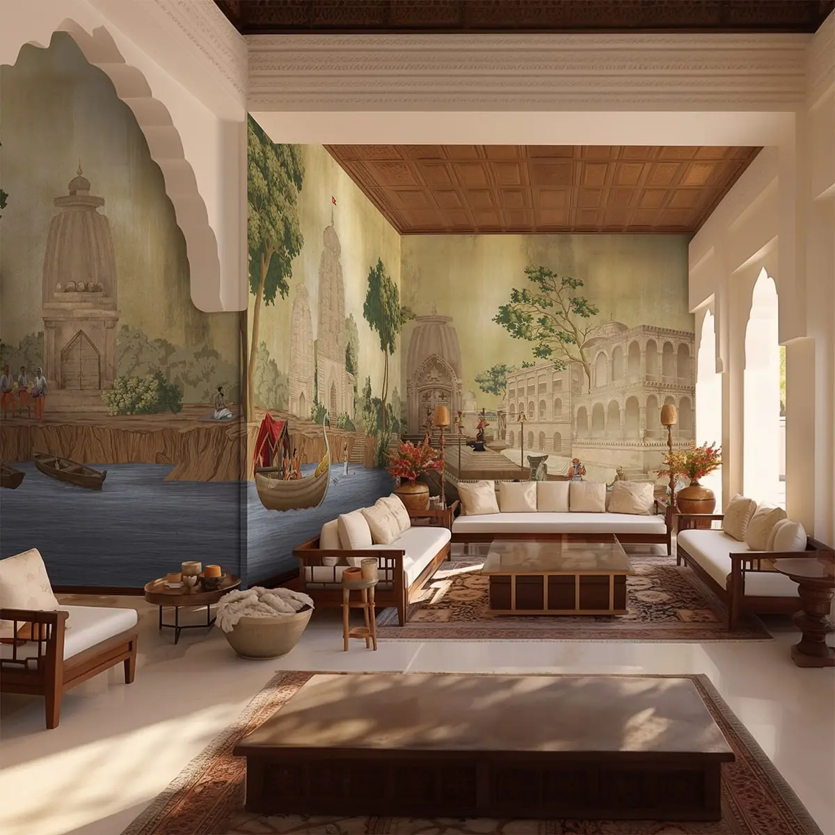 Kashi Reverie Luxury Wallpaper Golden Sepia 1