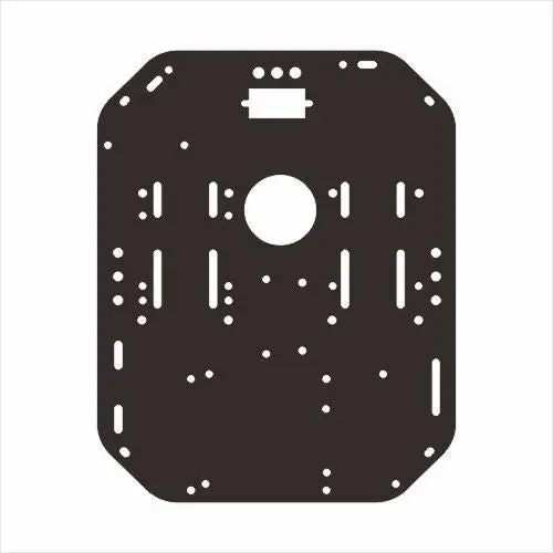 Acrylic Car Chassis For Osoyoo Flexirover Robot Kit (Model: #2024005600） 1