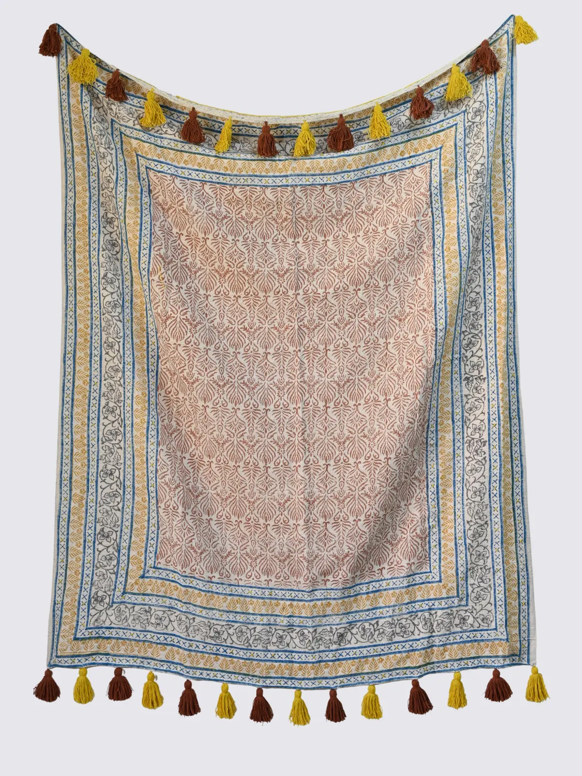 Serin - Block Printed Throw 1