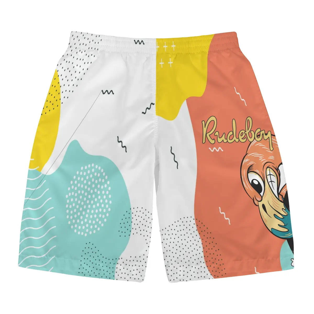Fast Af Flamingo Board Shorts 1