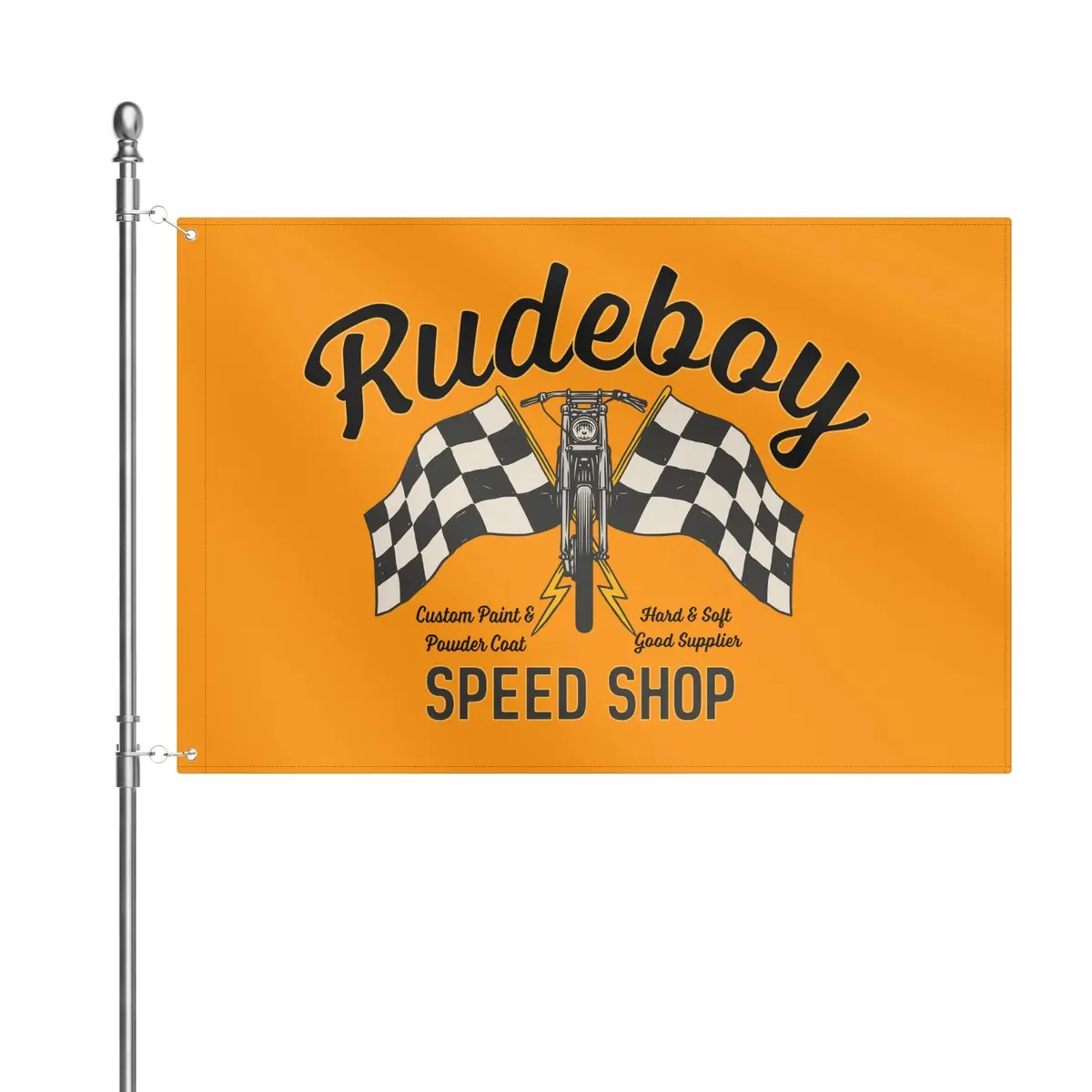 Ol School Speed Shop 4X6 Ft Flag 1