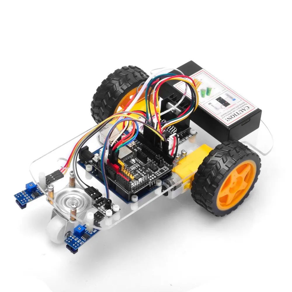 【日本発送】【初心者から上級者まで】Osoyoo 2Wd ロボットカー スターターキット For Arduino (Stem教育 / 電子工作 / プログラミング学習) 1