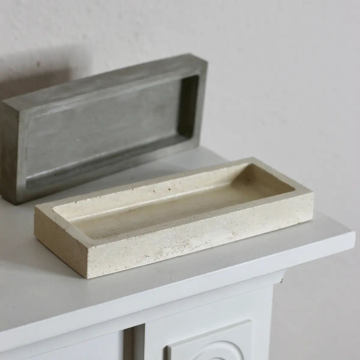 Beton Tablett Rechteckig Chunky 1