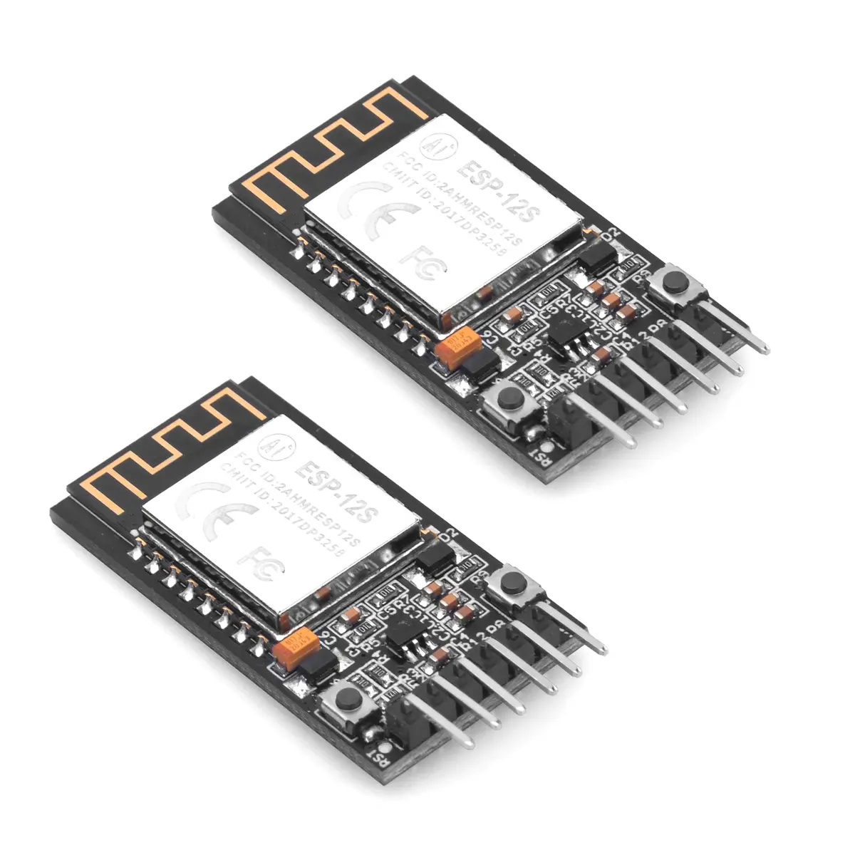Osoyoo 2Pcs Esp8266 Wifi Module, Esp-12S Wifi Serial Module Board, Wireless Transceiver Remote Port Network Development Board For Arduino 1
