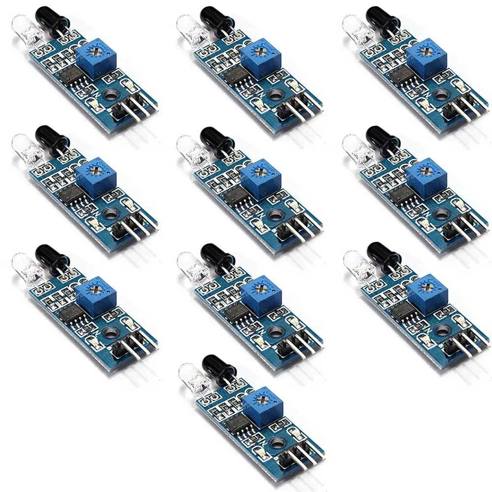 Osoyoo 10Pcs Ir Infrared Obstacle Avoidance Sensor Module For Osoyoo Smart Car Robot 1