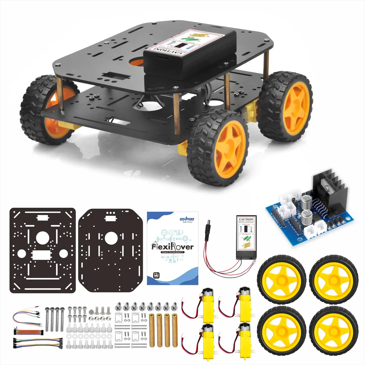 Flexirover Universal Diy Robot Building Kit For Arduino 1