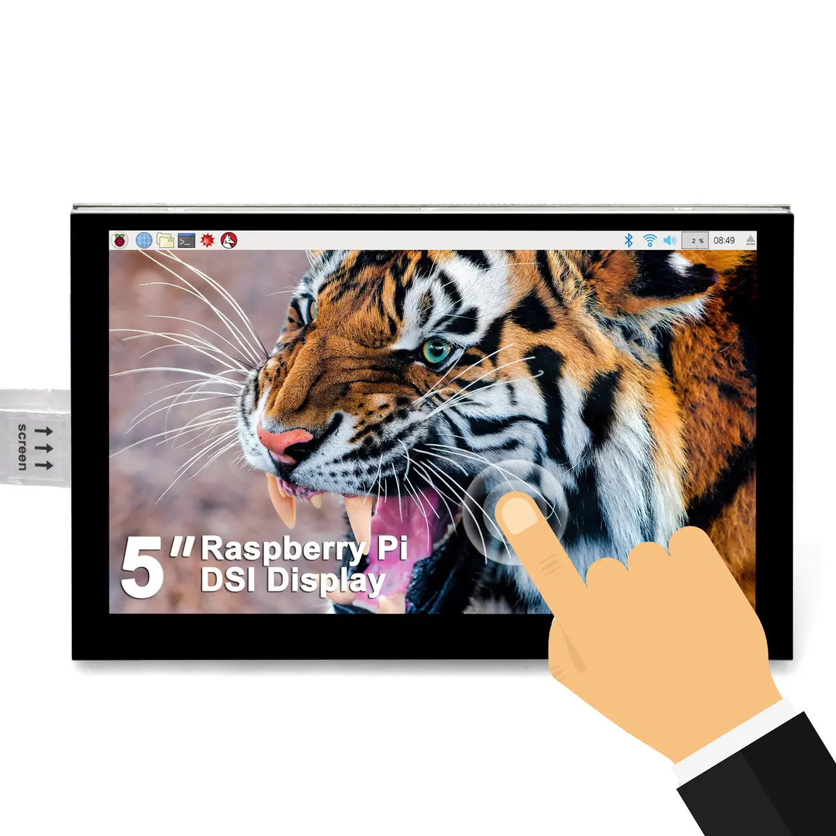 Osoyoo 5 Inch Mipi Dsi Touchscreen For Raspberry Pi (Open Box With Conductive Protective Cloth) 1