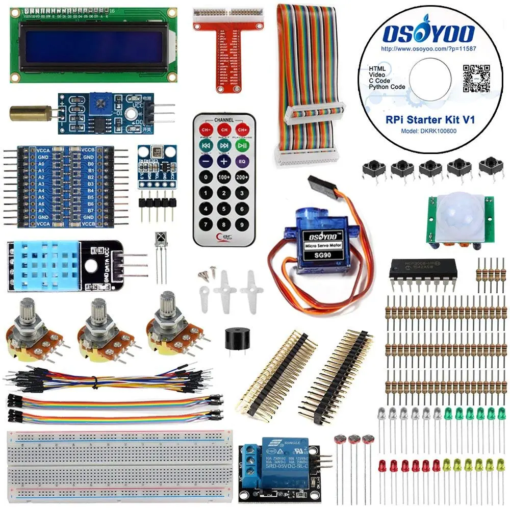 Osoyoo Diy Basic Starter Learning Kit For Raspberry Pi 1