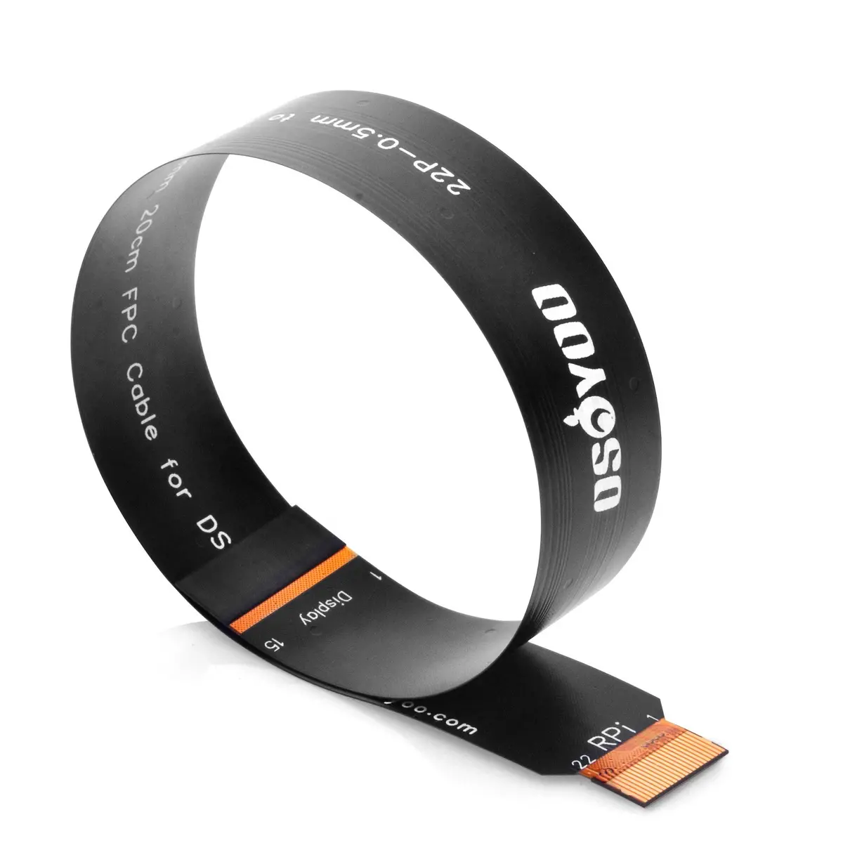 Osoyoo 15 Pin 1.0Mm Pitch To 22 Pin 0.5Mm Pitch Type B Cover Film High Precision Anti-Interference Flex Fpc Cable For Osoyoo 4.3" Ips / 5" Ips / 7" Tn Dsi Screen To Raspberry Pi 5 1