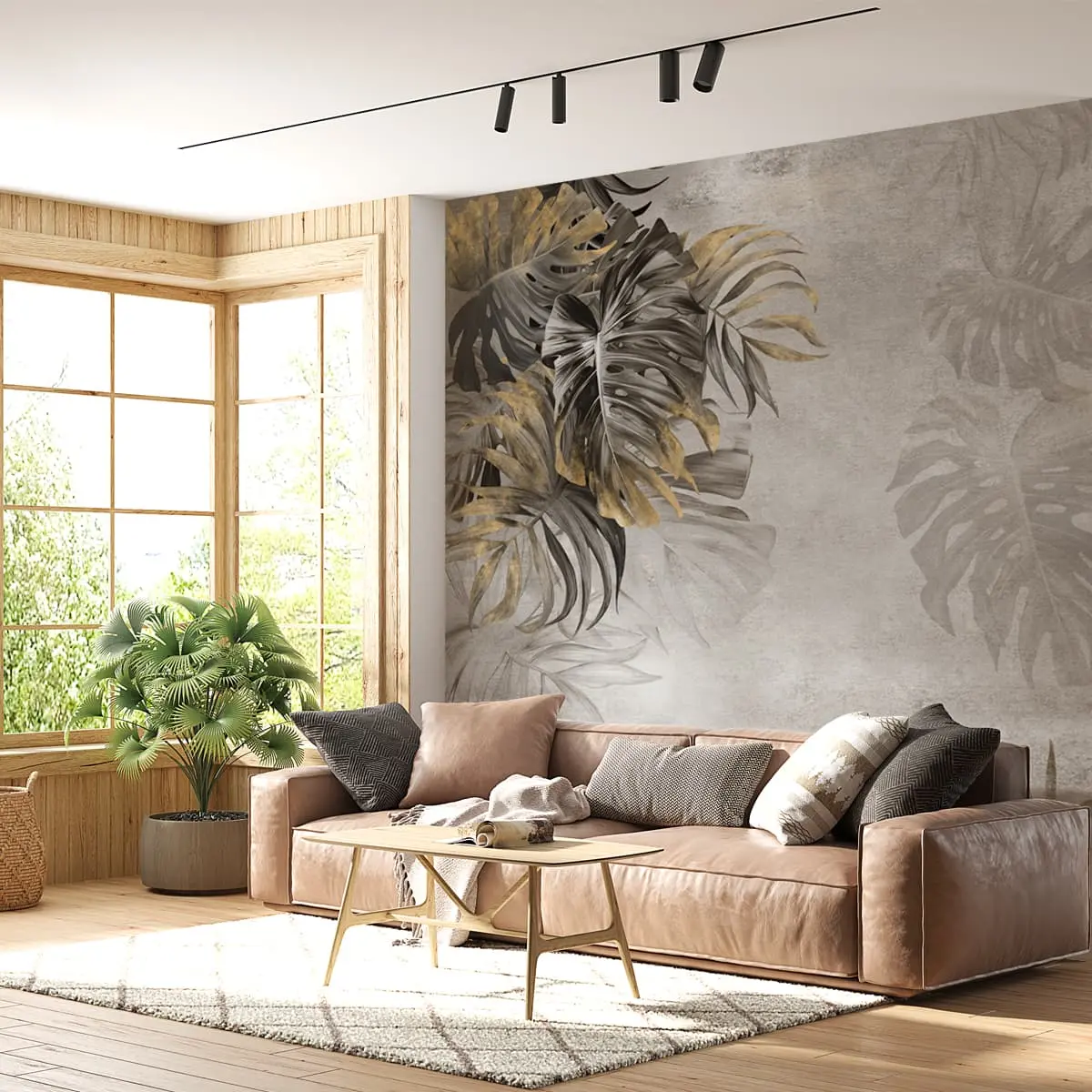 Tropical Cascade Customised Room Wallpaper 1