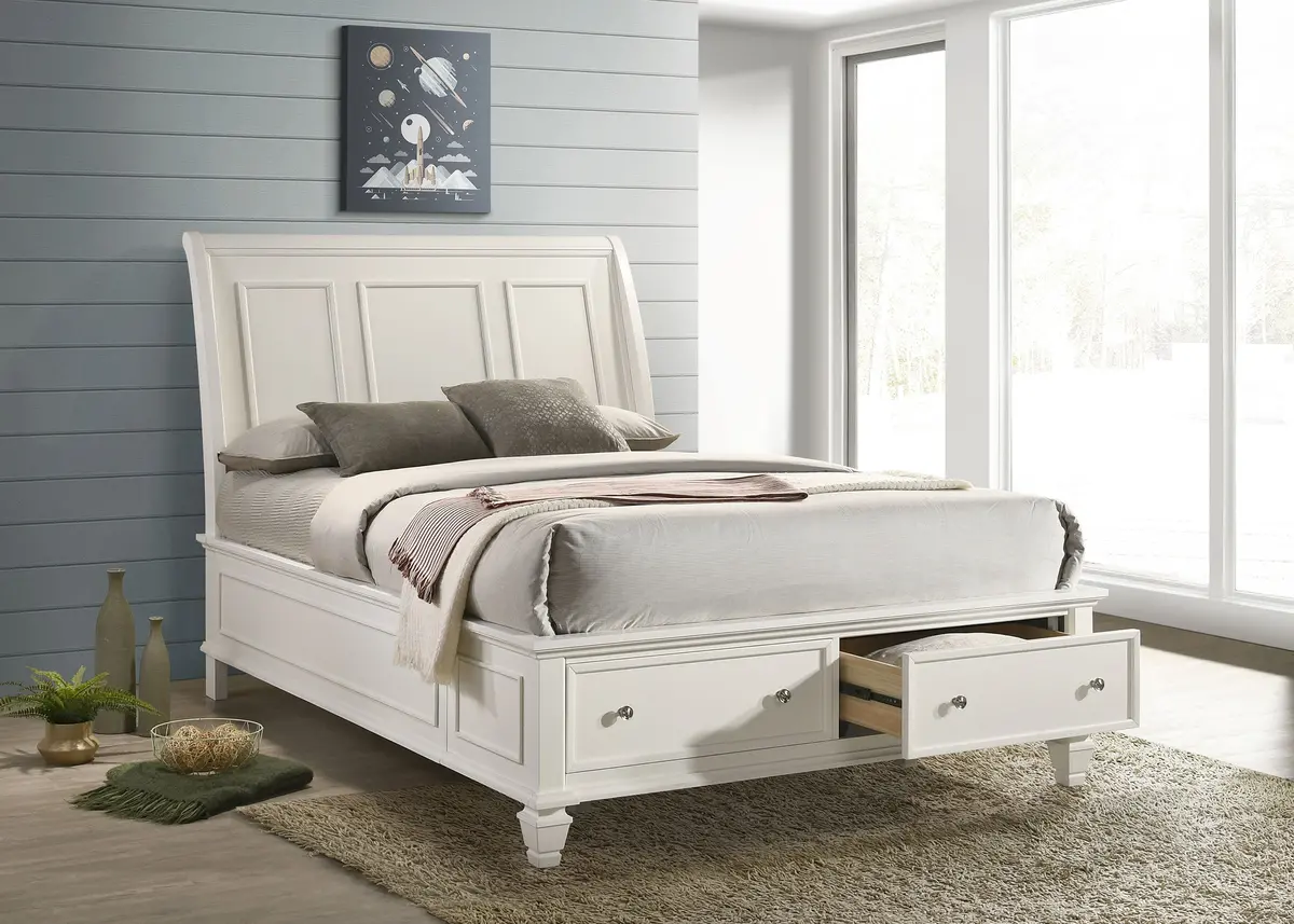 Sandy Beach Panel Platform Storage Bed 2