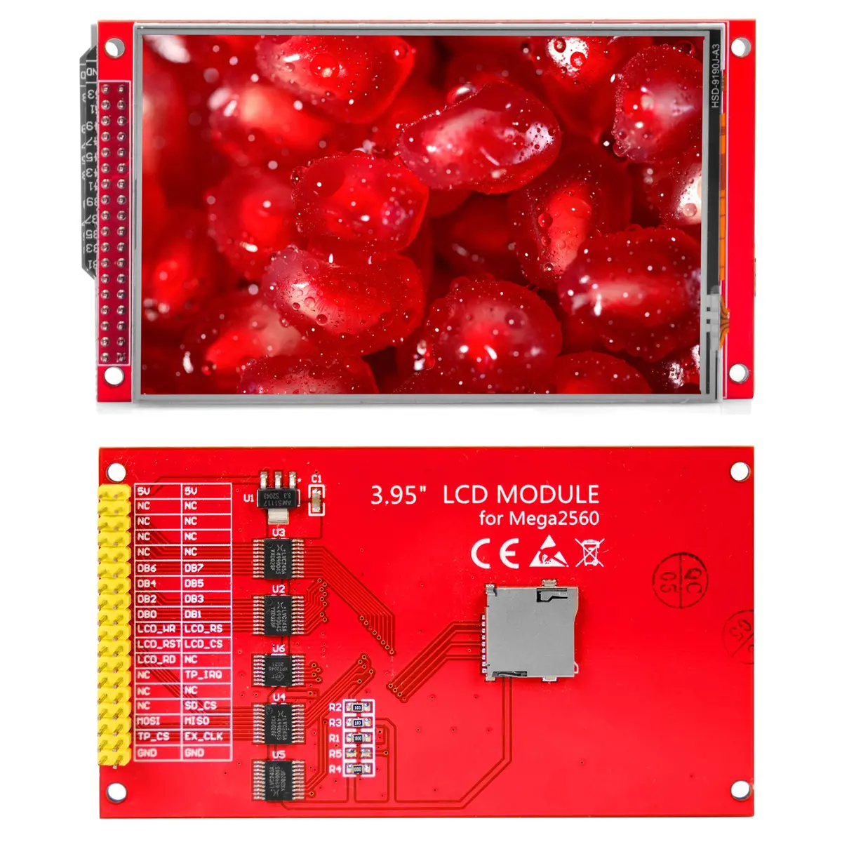 3.95''Tft 8 Bit Touch Screen Sd Card Socket For Arduino Mega2560 1