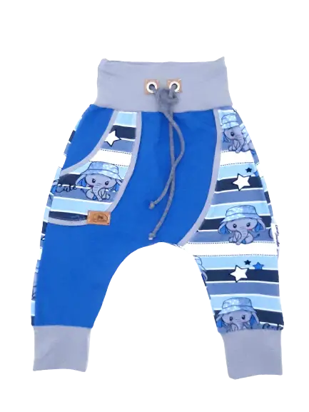 Elefant Blau Mit Tasche Pumphose 1