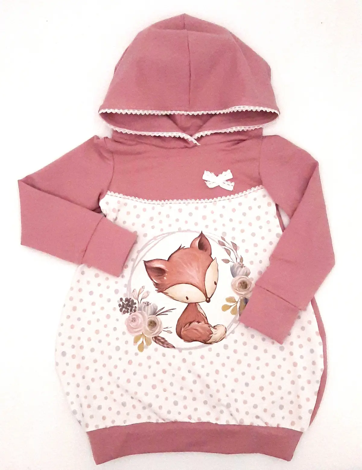 Altrosa Fuchs Ballonkleid 1