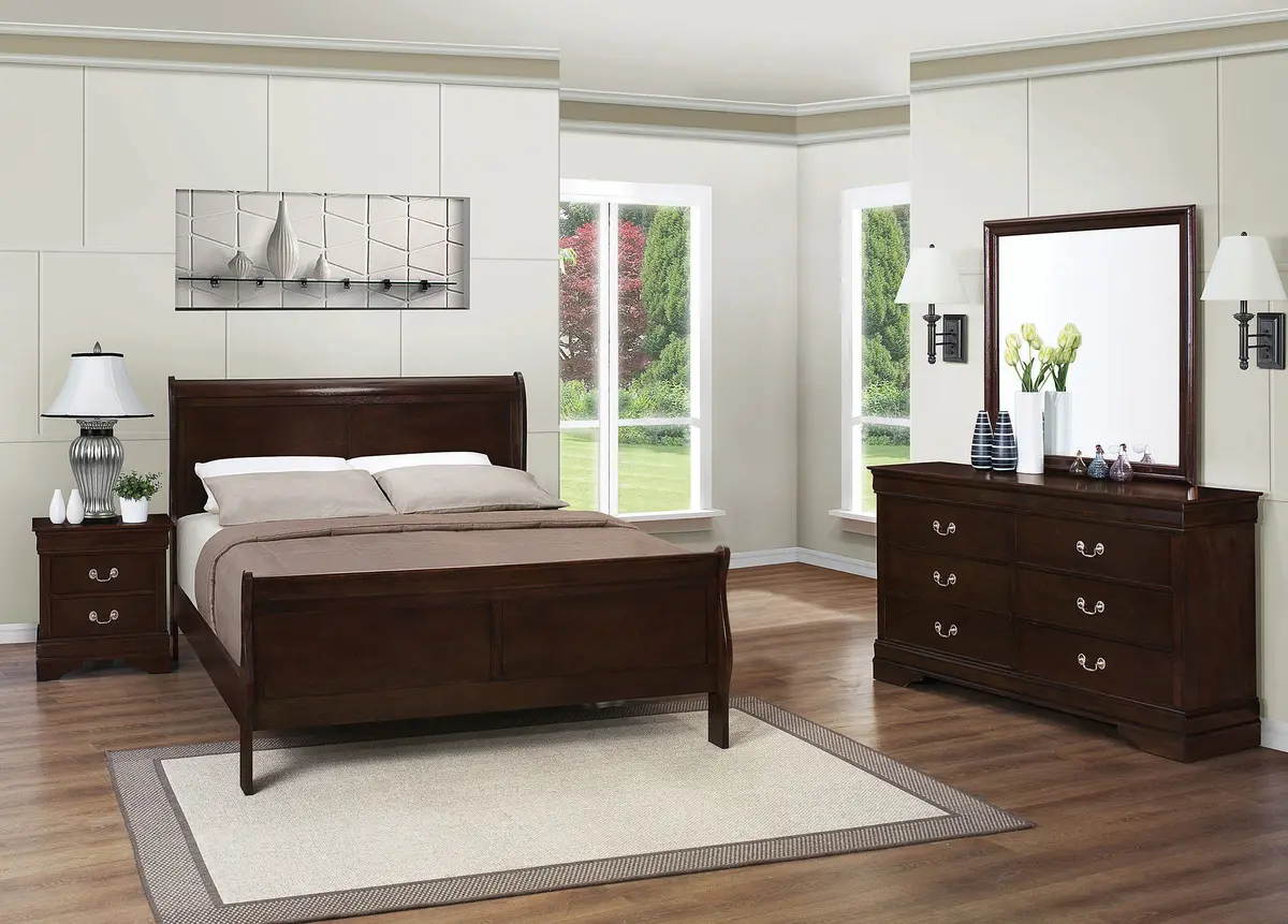 Louis Philippe Bedroom Set 1