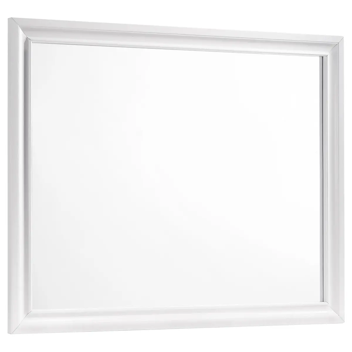 Barzini Rectangle Dresser Mirror White 1