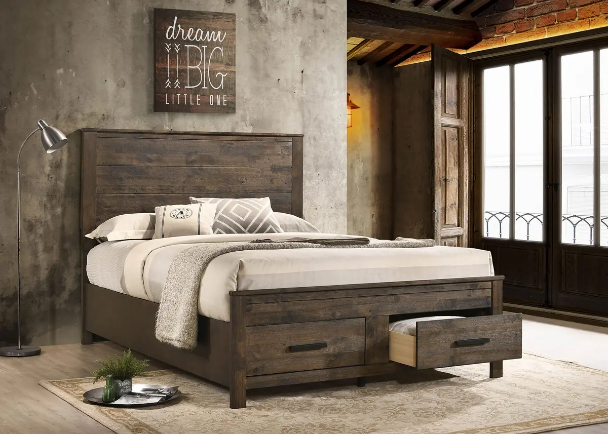 Woodmont Panel Platform Storage Bed 2