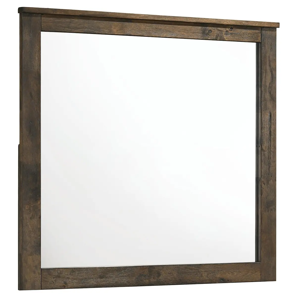 Woodmont Rectangle Dresser Mirror Rustic Golden Brown 1