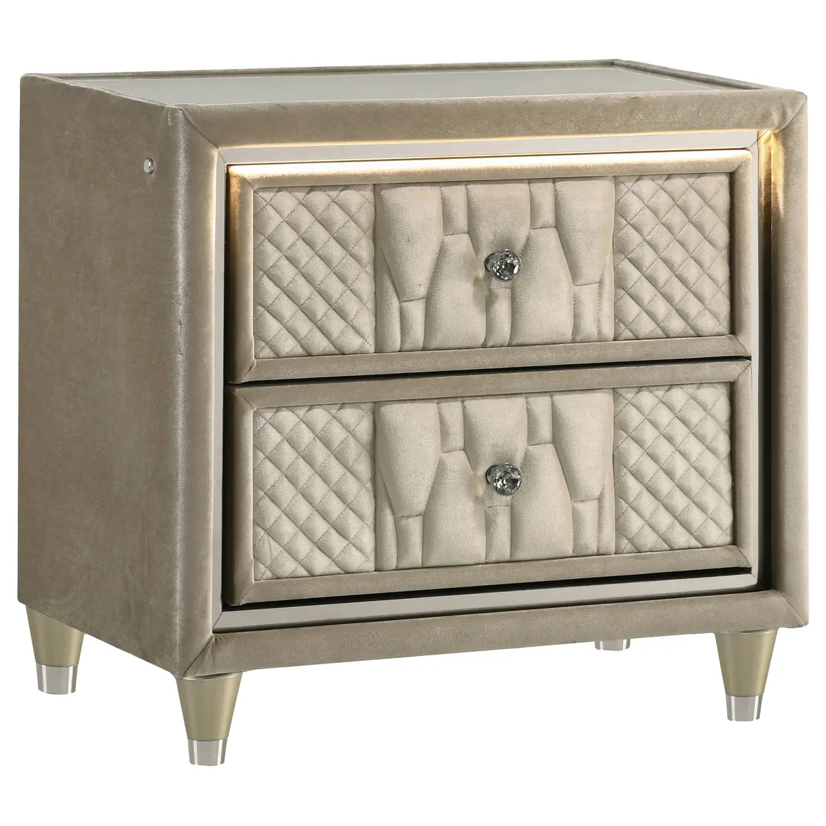 Lorient Nightstand With Led Lighting 1