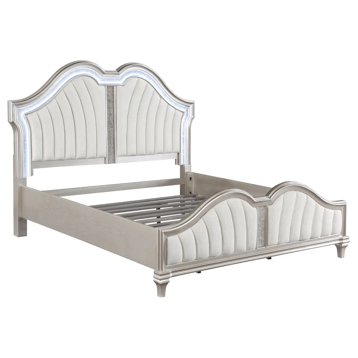Evangeline Panel Bed With Led Lighting 3