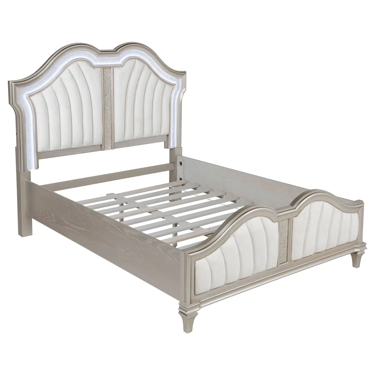 Evangeline Panel Bed With Led Lighting 1
