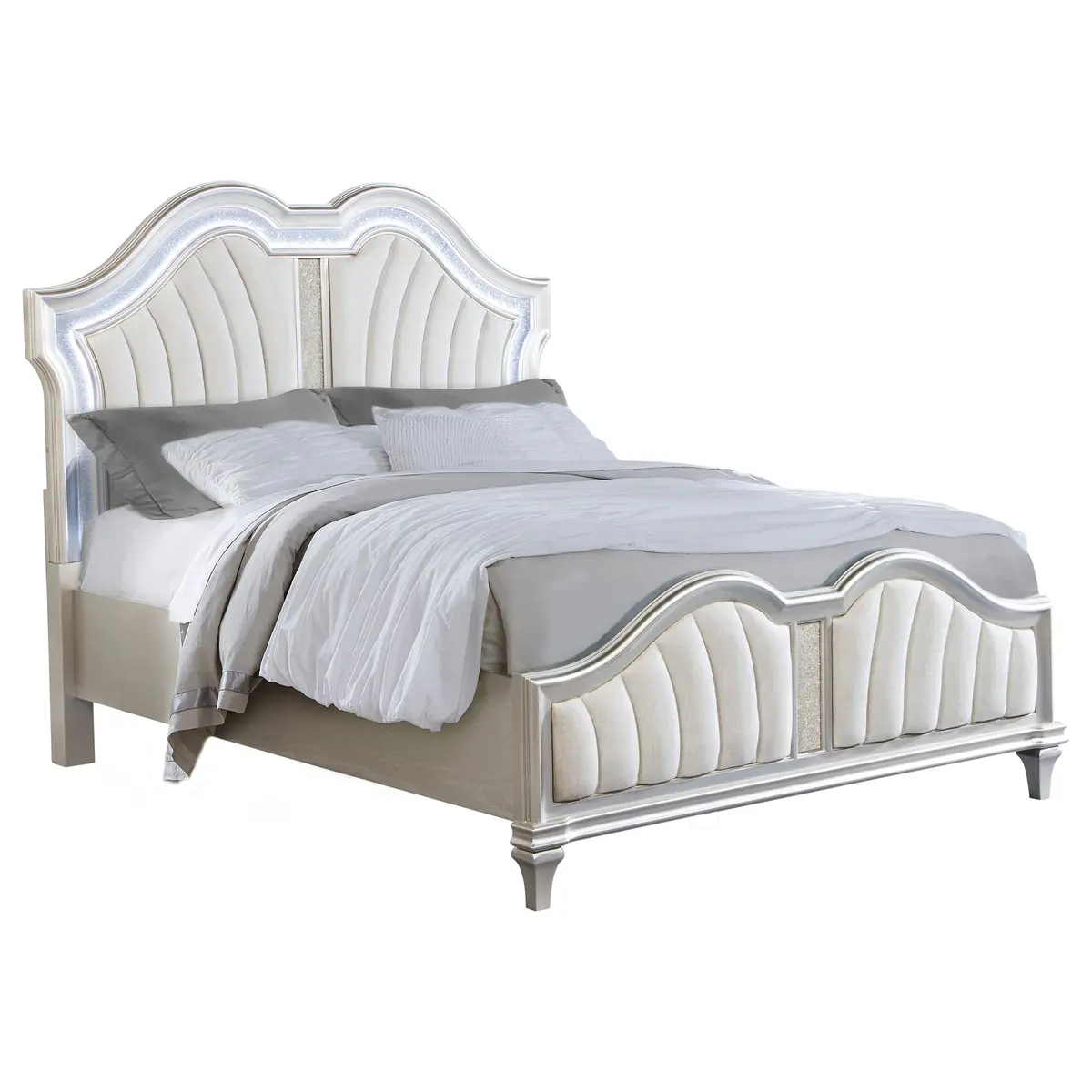 Evangeline Panel Bed With Led Lighting 3