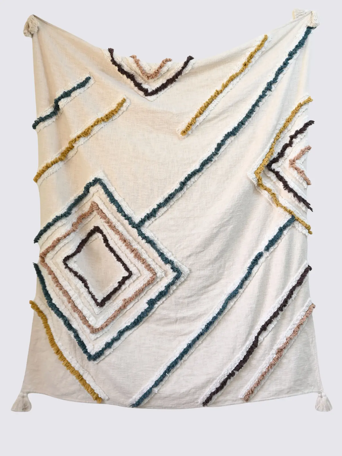 Omira - Block Printed Throw 1