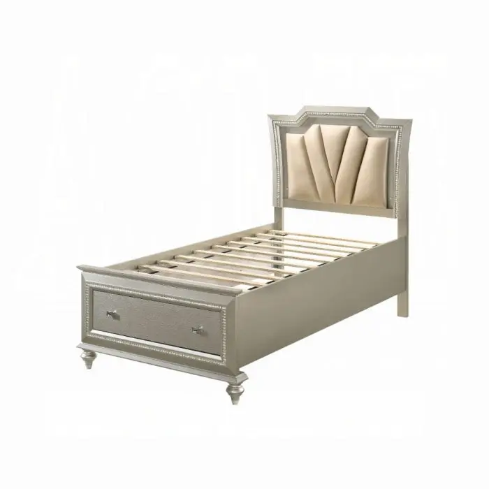 Kaitlyn Full Bed With Led And Storage 1