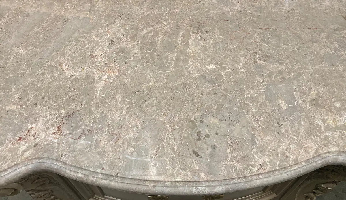 Gorsedd Marble & Antique White Nightstand 1