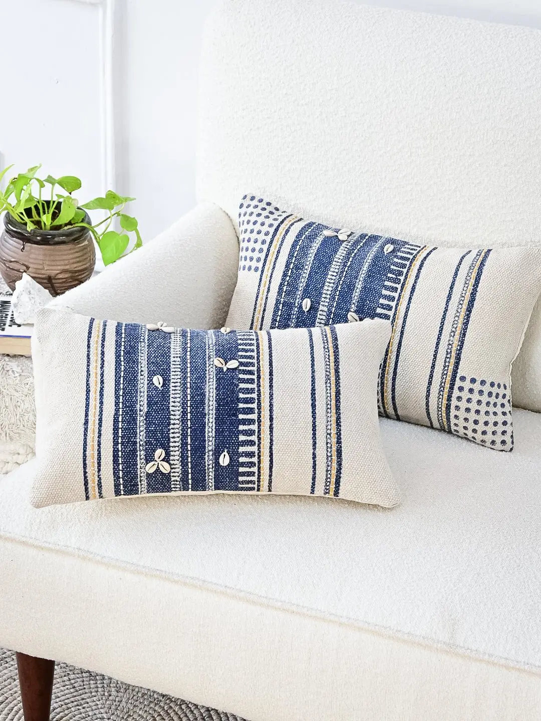 Nautical Bloom- Lumbar Cushion Cover 1