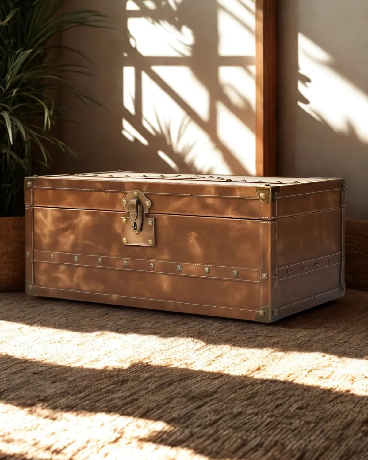 Coral - Leather Trunk 1