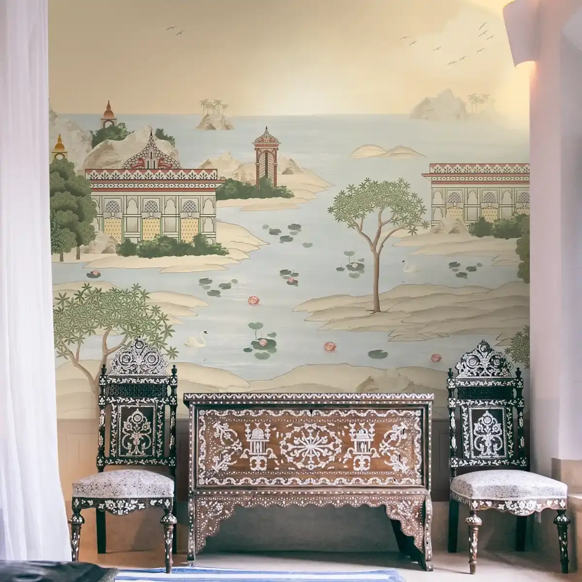Dream Palace, A Fusion Theme Wallpaper For Homes, Customised 1
