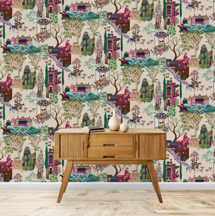 Pashmina, Indian Shawl Inspired Wallpaper For Rooms 1