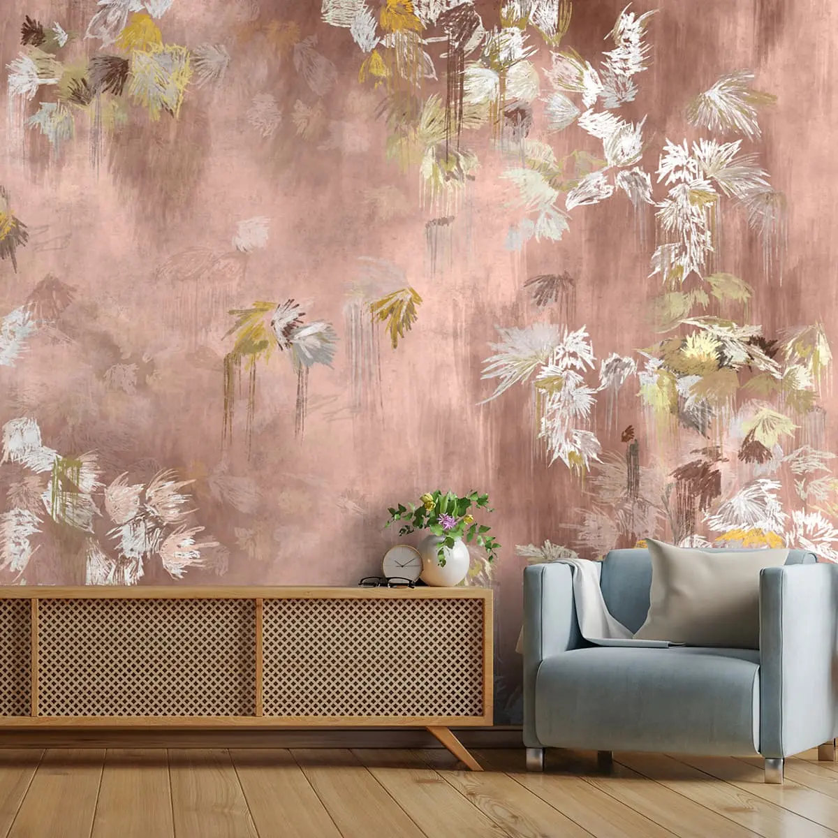 Worth It, Abstract Pattern Wallpaper Design For Walls, Pink 1