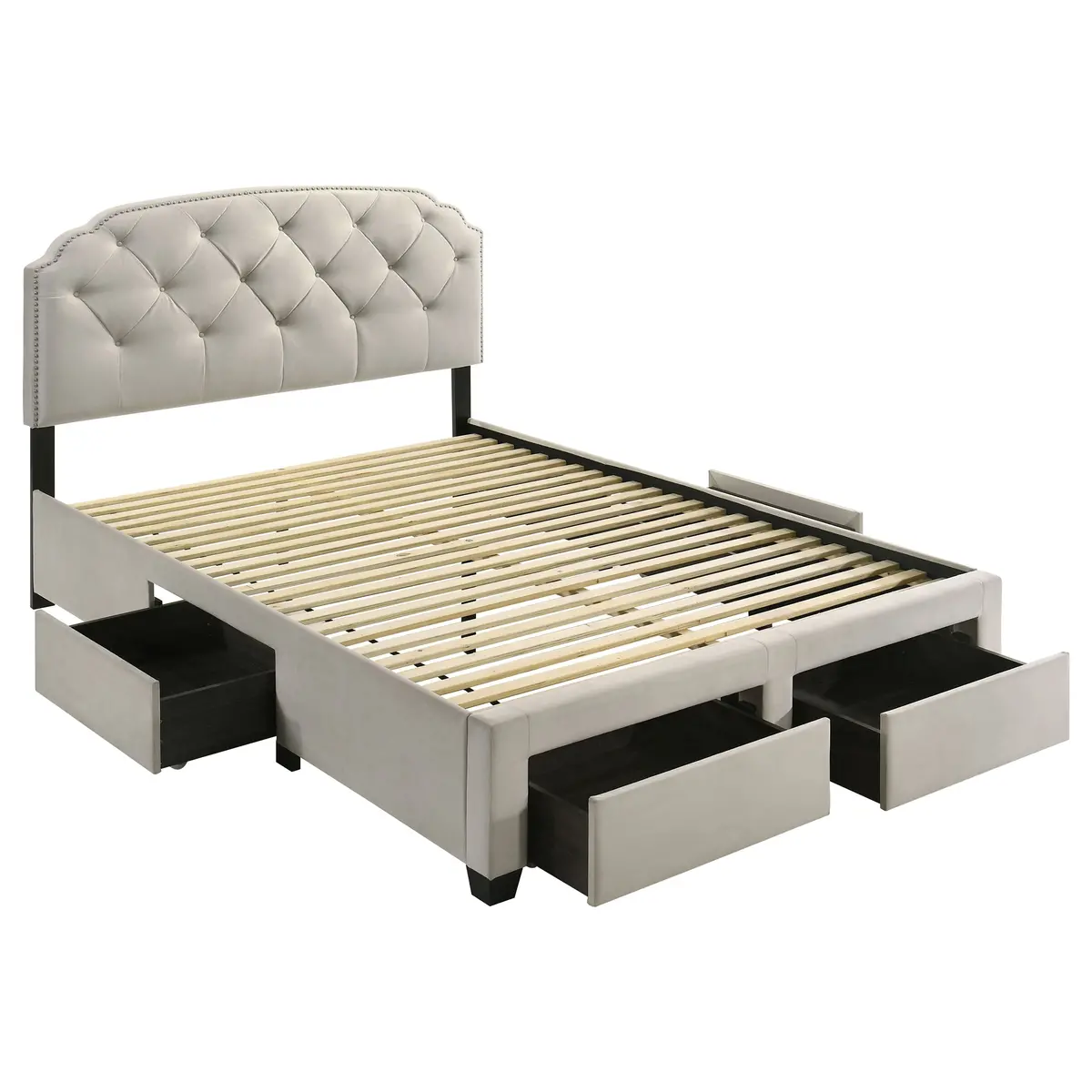 Marianna Panel Platform Storage Bed 1