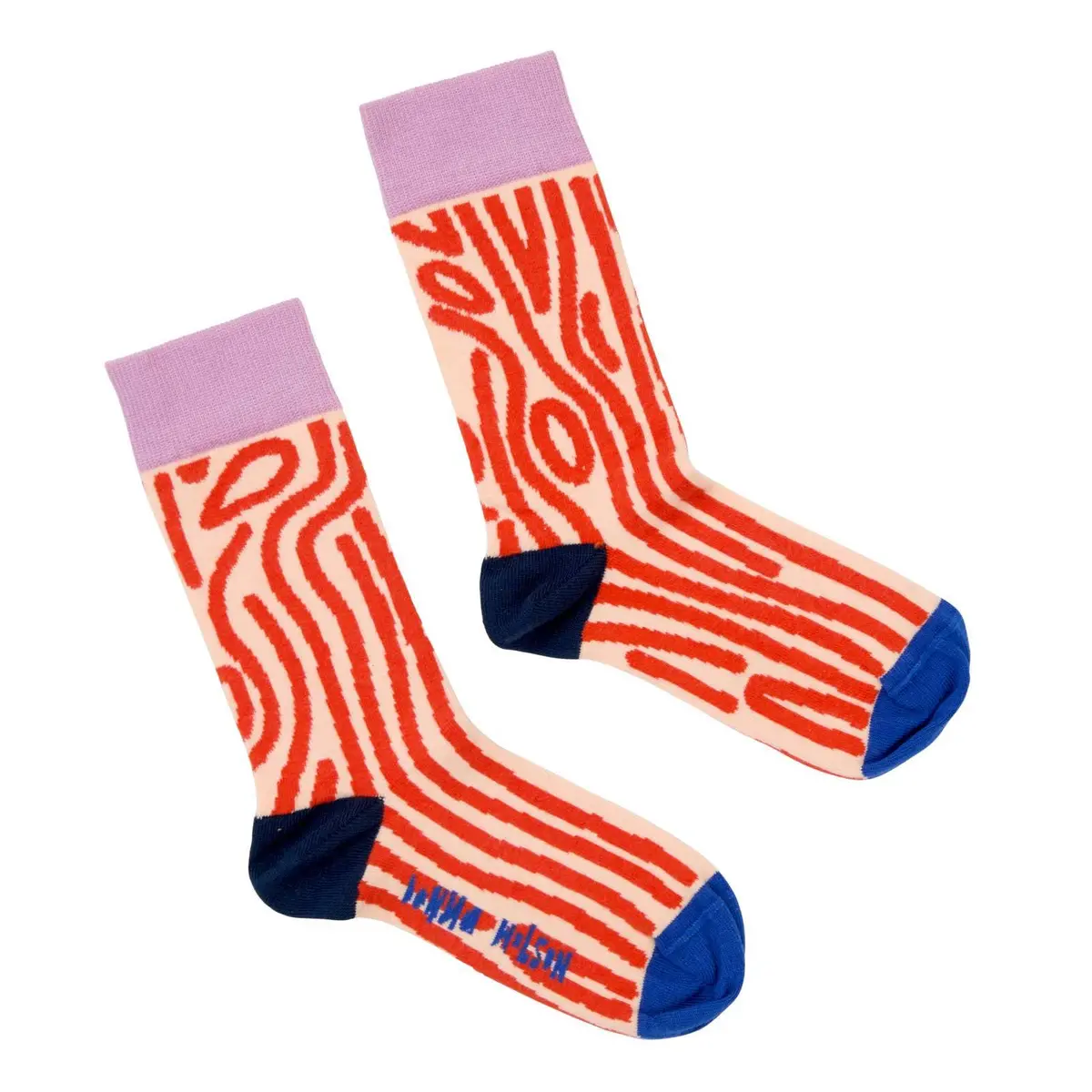 Socken "Wolly Wood" Rot Weiß 1