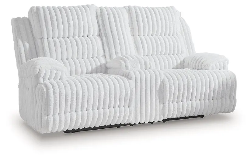 Rhines Falls Power Reclining Loveseat With Console 1