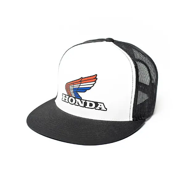 Fx Honda Vintage Snapback Hat / White-Black (One Size) 1