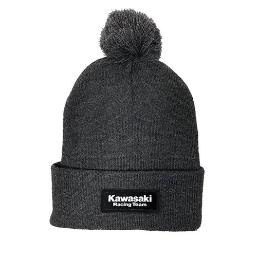 Kawasaki Beanie With Pom / Charcoal (Os) 1