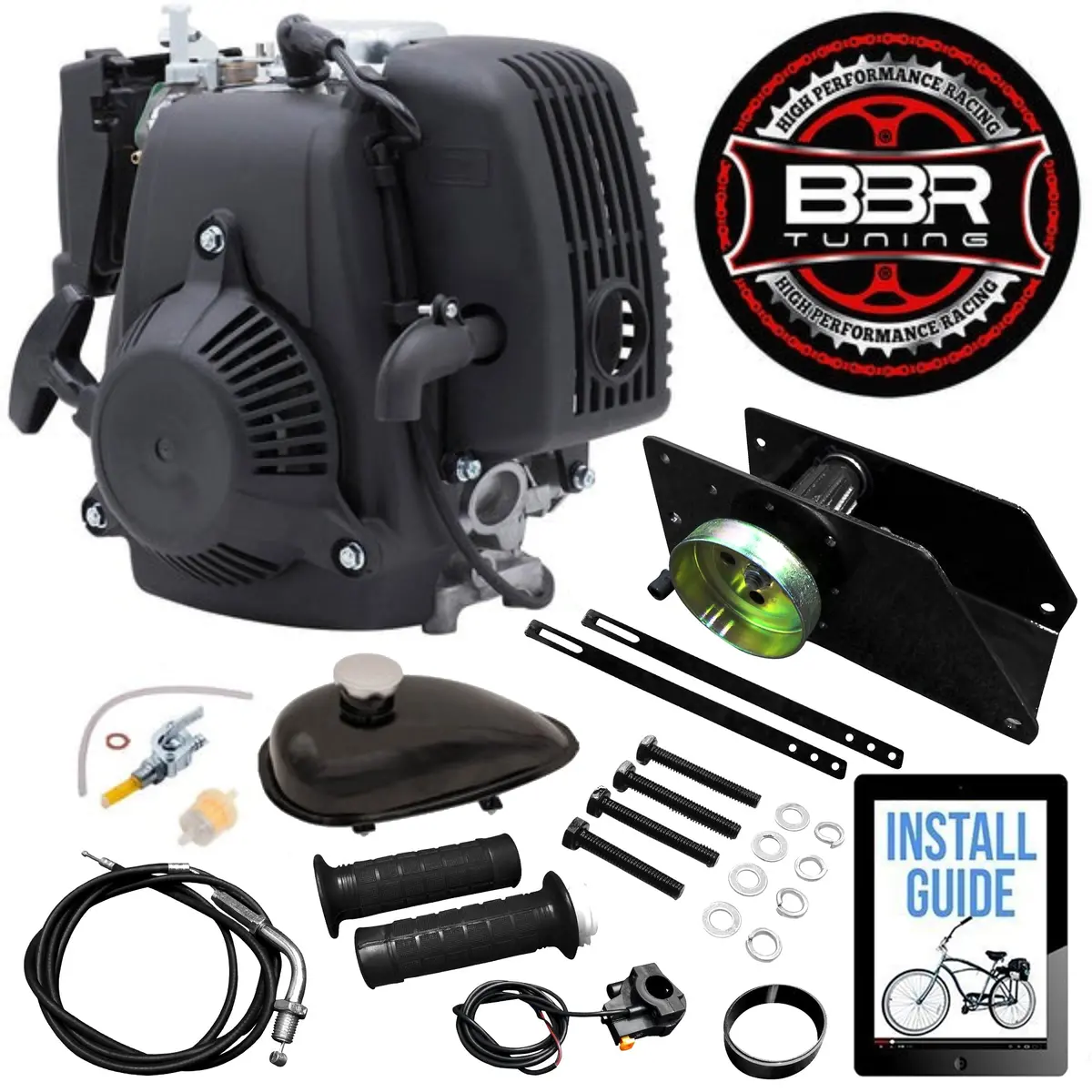 Bbr Tuning 49Cc 5G Lock-N-Load Friction Drive Bicycle Engine Kit- 4-Stroke 1