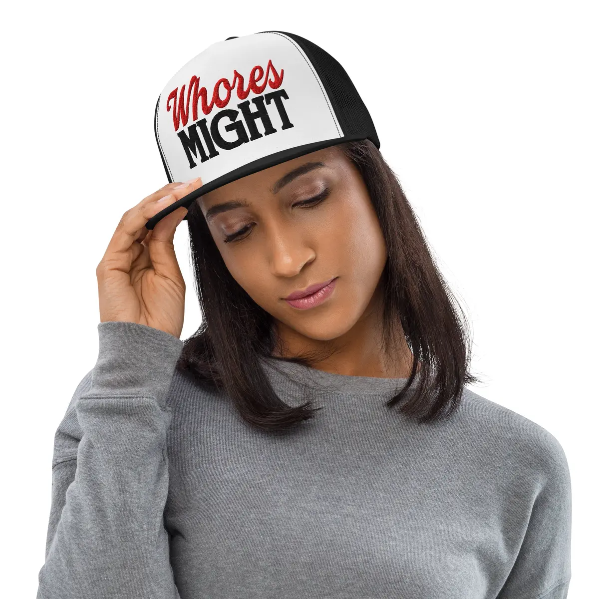 Whores Might Trucker Cap 1