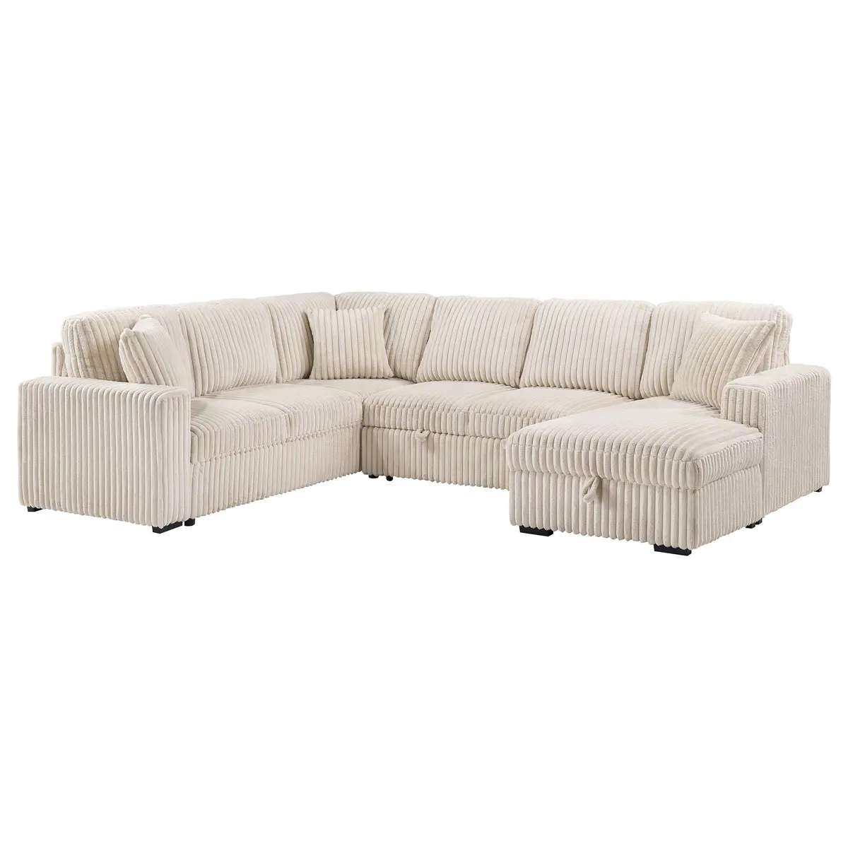 Devonshire Pull-Out Sleeper Sectional Sofa 1