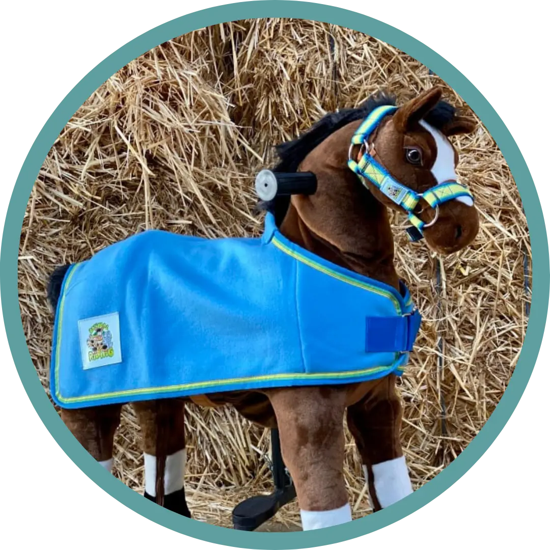 Reittierdecke - Blau 1