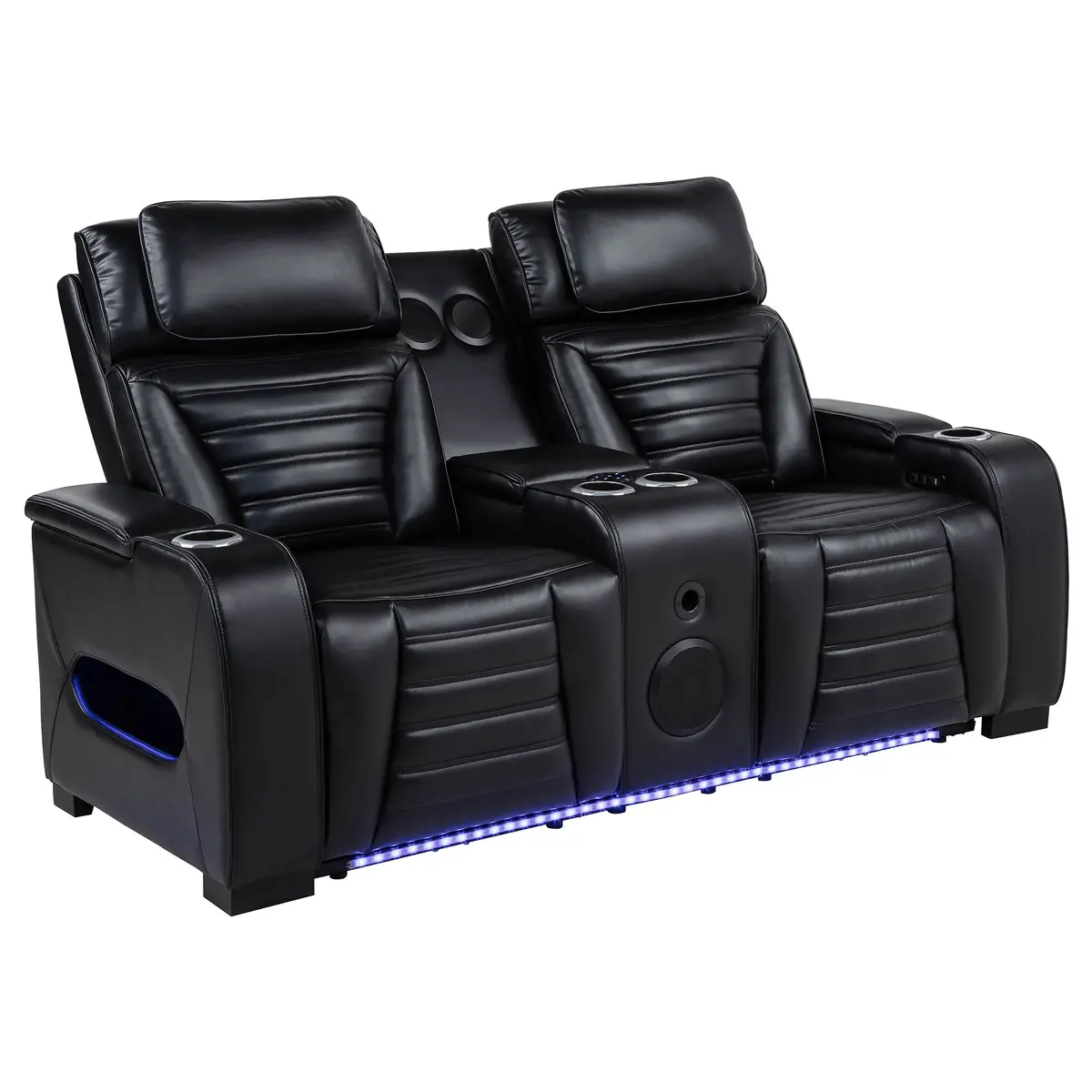 Zuma Dual Power Reclining Loveseat 1